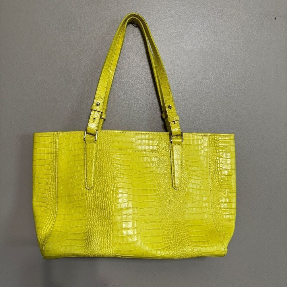Brahmin Medium Arno In Key Lime Euc - image 2
